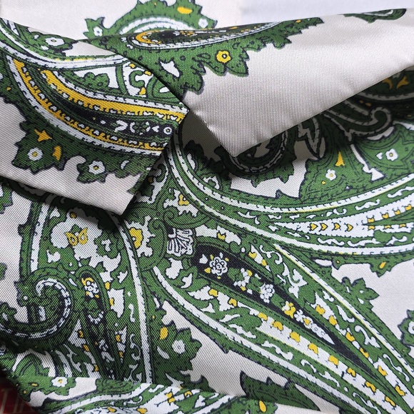 J. Crew Drapey Button Down Paisley Top, Size Large - Picture 7 of 11